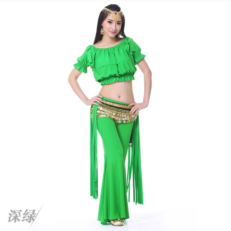 Kristály-pamut tribál Belly Dance edzőruha szett