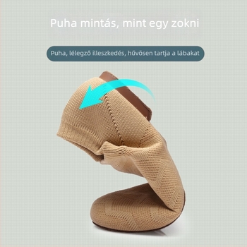 Tánc cipő hálós felsőrésszel, gumírozott talppal, lélegző és könnyű, felnőtt nők számára.