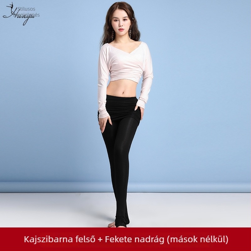 Belly Dance gyakorló készlet – modál szövet, laza szabás, női; pamut 80–90% tartalom; 2024 tavasz