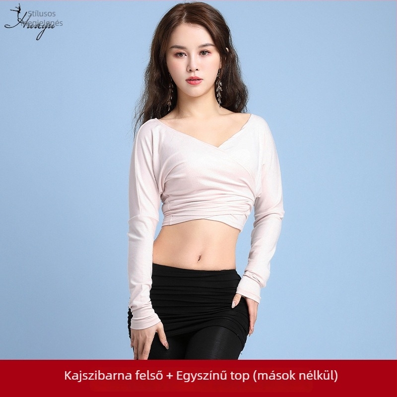 Belly Dance gyakorló készlet – modál szövet, laza szabás, női; pamut 80–90% tartalom; 2024 tavasz