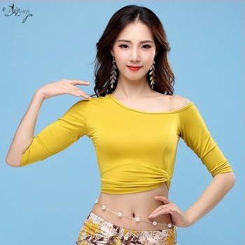Belly Dance felső – rövid ujjú, modal-pamut keverék, kezdő nőknek
