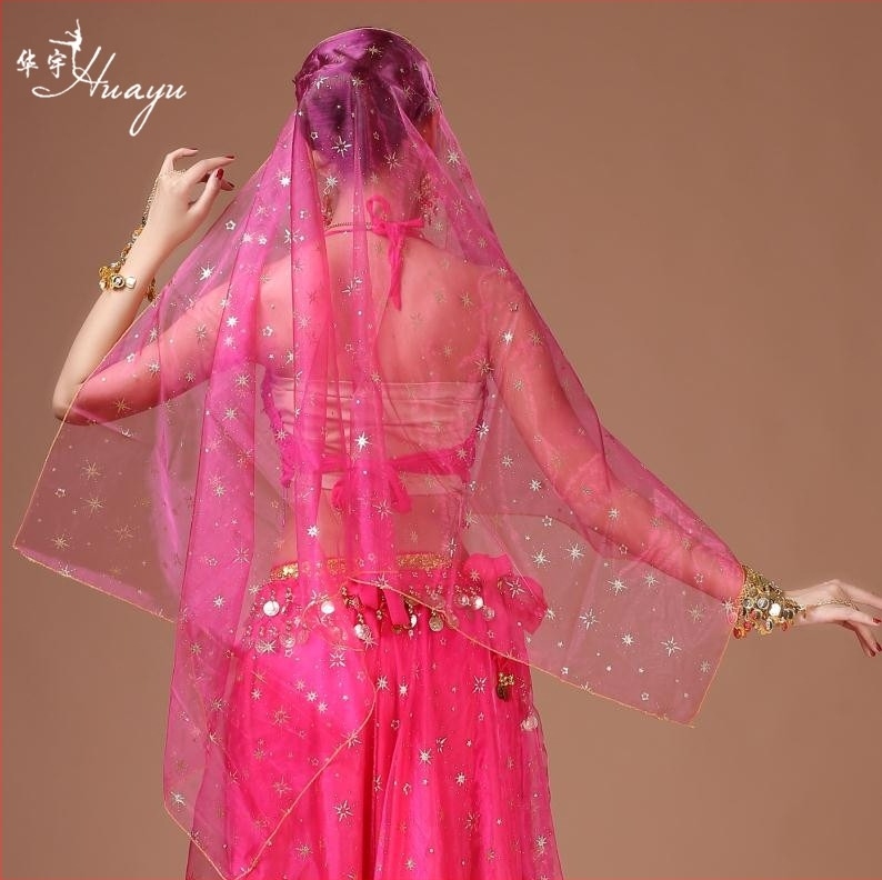 Huayu Belly Dance fátyol, chiffon anyag spandexszel, fő anyag tartalma 30-50%