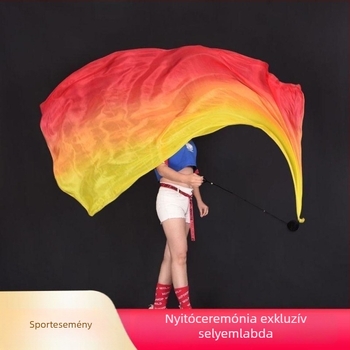 Gradient selyemsál és függő golyóval rendelkező hastánc kellék (Márka: Other; Korcsoport: Felnőttek; Megjelenés: 2021 nyara; Használat: színpadi előadás/megnyitó ceremónia)