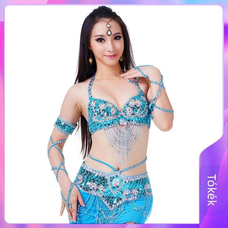 Belly dance ruházat készlet 802#700# előadásokhoz