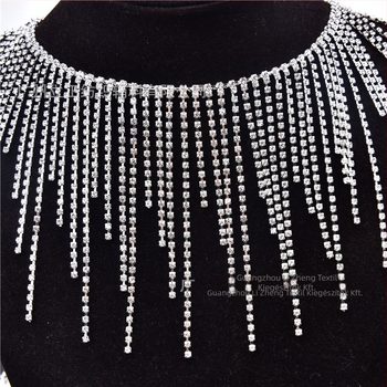 Bojtos derékszíj Belly Dance fehér köves rhinestone-díszítéssel – dekoráció előadásruhákhoz és menyasszonyi ruhákhoz