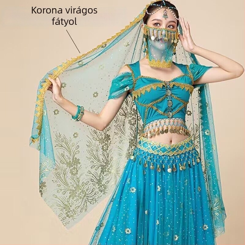 Uniszex Belly Dance fátyol fejfedő — chiffon, poliészter 80-90%, 2024 nyár