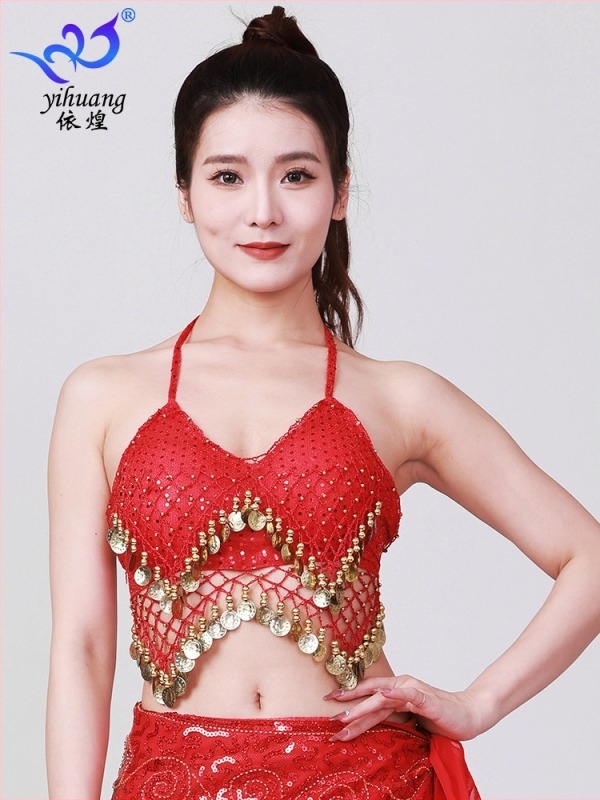 Csillogó halter top belly dance tassellal (Anyag: poliészter + spandix; Anyag tartalom: 95%+; Nem: Nő; Alkalmak: Belly dance; Szezon: Tavasz 2025)