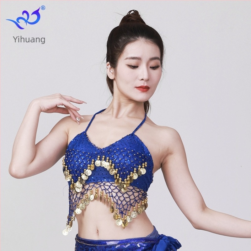 Csillogó halter top belly dance tassellal (Anyag: poliészter + spandix; Anyag tartalom: 95%+; Nem: Nő; Alkalmak: Belly dance; Szezon: Tavasz 2025)