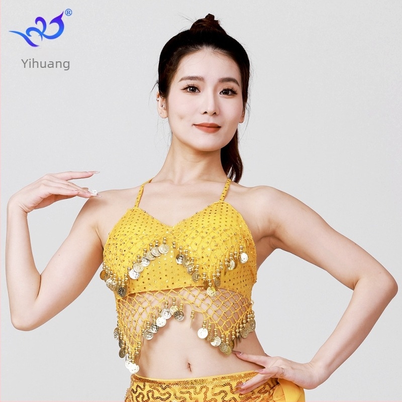 Csillogó halter top belly dance tassellal (Anyag: poliészter + spandix; Anyag tartalom: 95%+; Nem: Nő; Alkalmak: Belly dance; Szezon: Tavasz 2025)