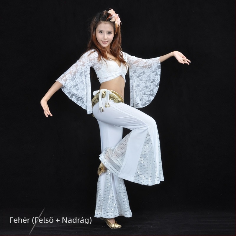 Csipkés felső és halfarok nadrág – Belly dance szett nőknek