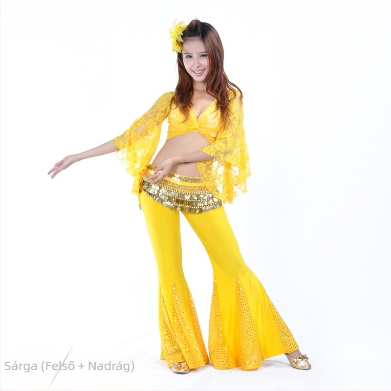 Csipkés felső és halfarok nadrág – Belly dance szett nőknek