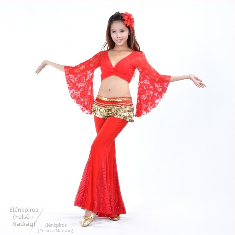 Csipkés felső és halfarok nadrág – Belly dance szett nőknek