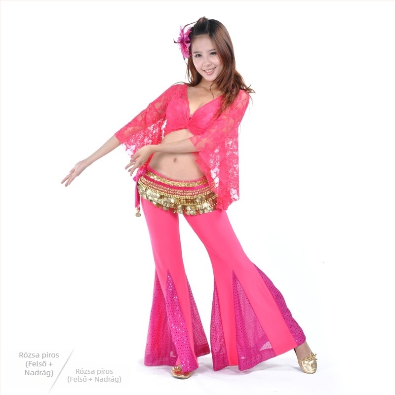 Csipkés felső és halfarok nadrág – Belly dance szett nőknek