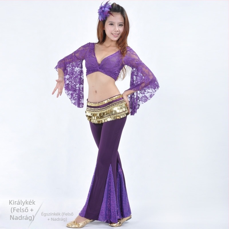 Csipkés felső és halfarok nadrág – Belly dance szett nőknek