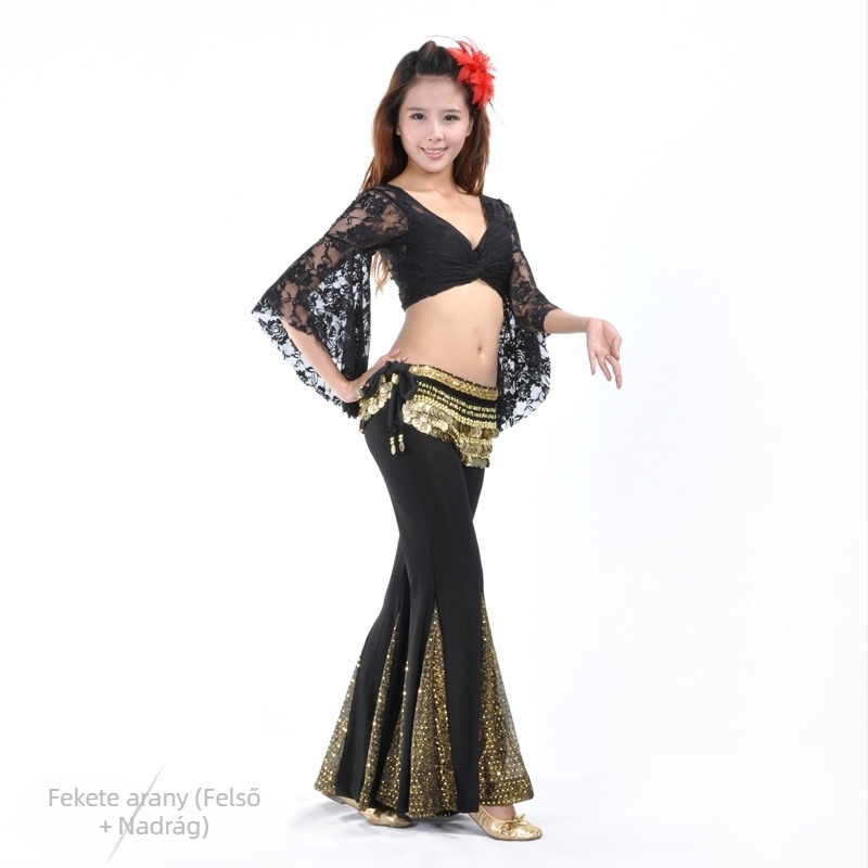 Csipkés felső és halfarok nadrág – Belly dance szett nőknek