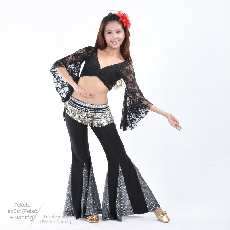 Csipkés felső és halfarok nadrág – Belly dance szett nőknek