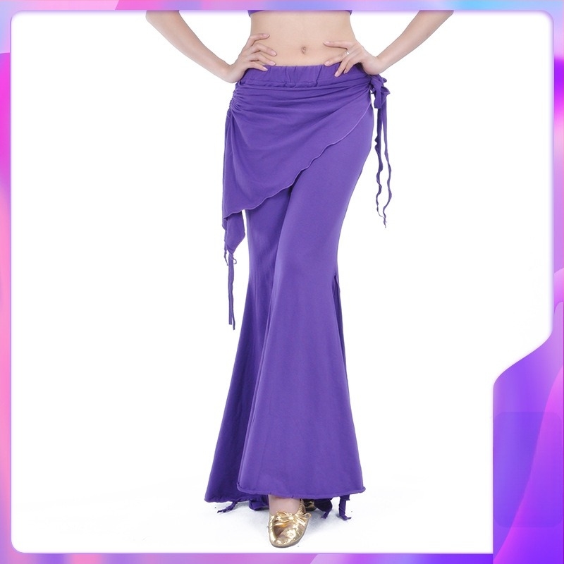 Női Belly Dance nadrág, trombitaszárú fazon, egyszínű