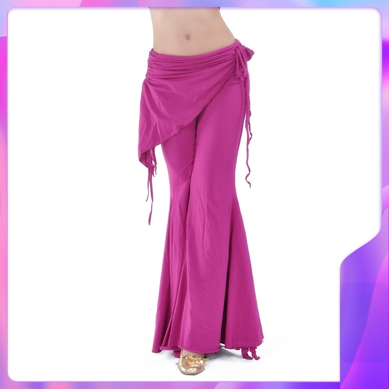 Női Belly Dance nadrág, trombitaszárú fazon, egyszínű