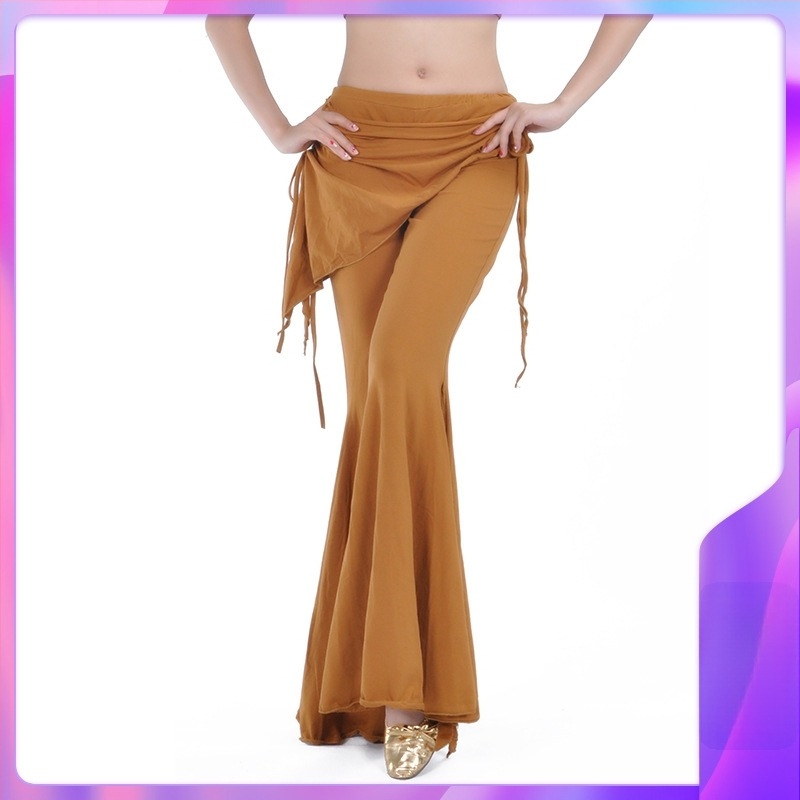 Női Belly Dance nadrág, trombitaszárú fazon, egyszínű