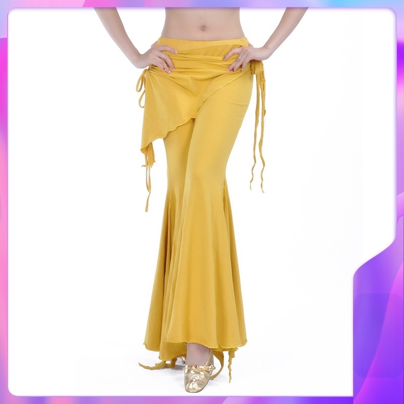 Női Belly Dance nadrág, trombitaszárú fazon, egyszínű