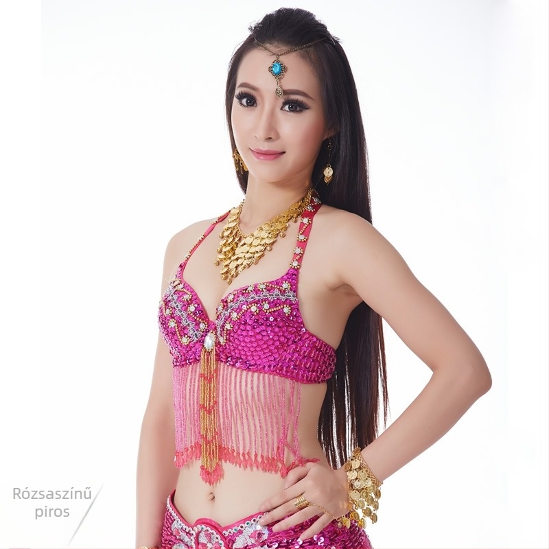 Belly Dance Top - Egyszínű Modell, Poliészter Kevert, 100% Poliészter, Felnőtt Női Nemzeti Tánc Kostüm