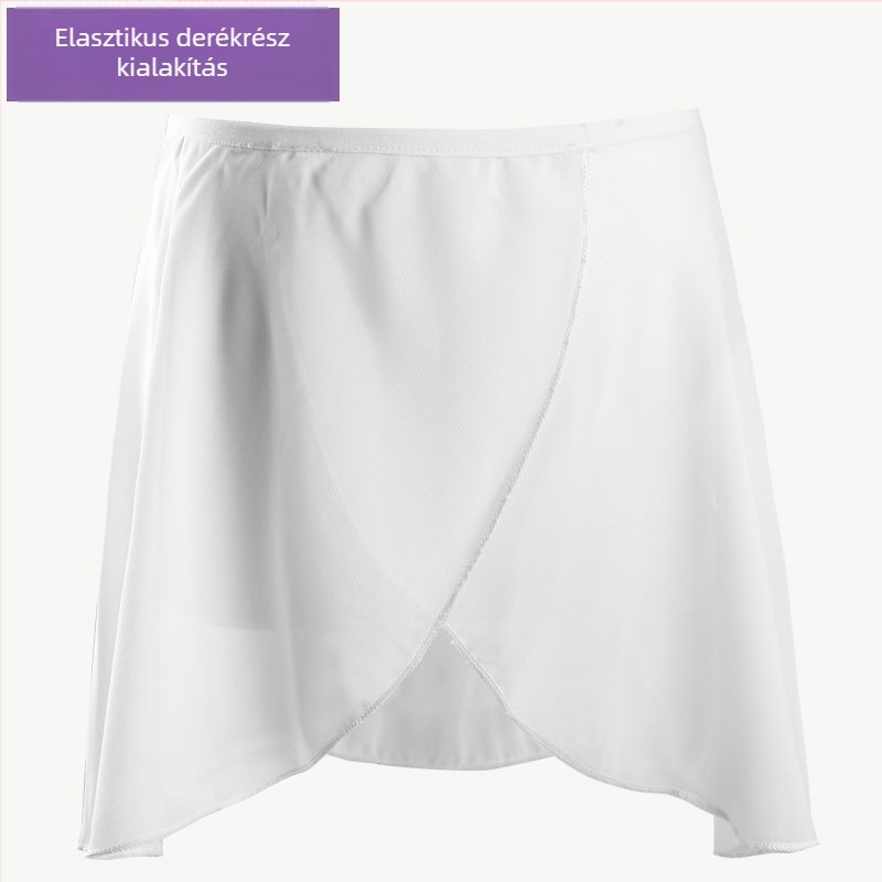 Gyerekeknek szóló chiffon balett szoknya gyakorláshoz és fellépésekhez