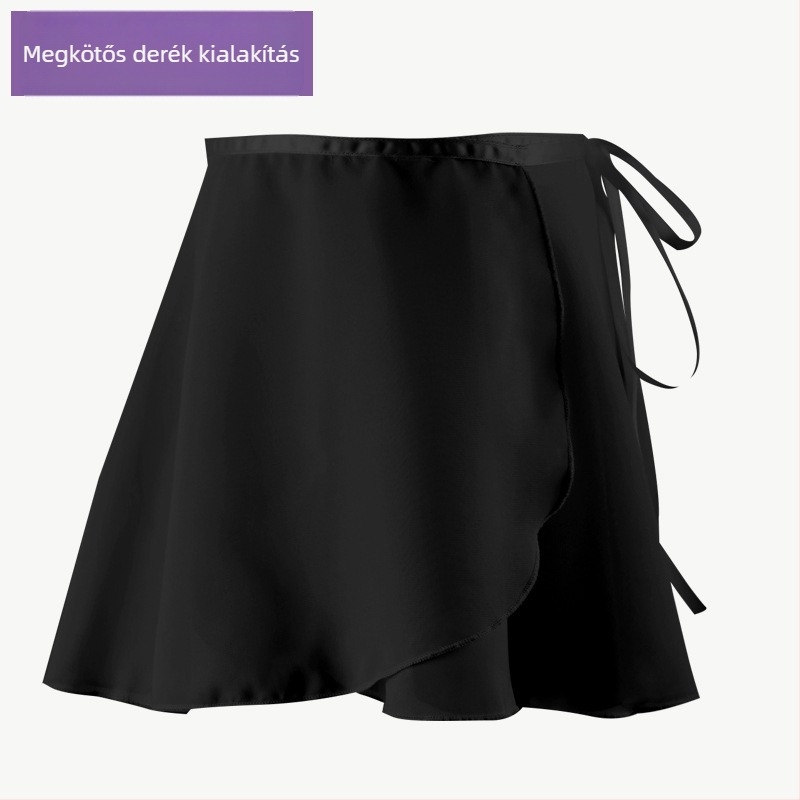 Gyerekeknek szóló chiffon balett szoknya gyakorláshoz és fellépésekhez