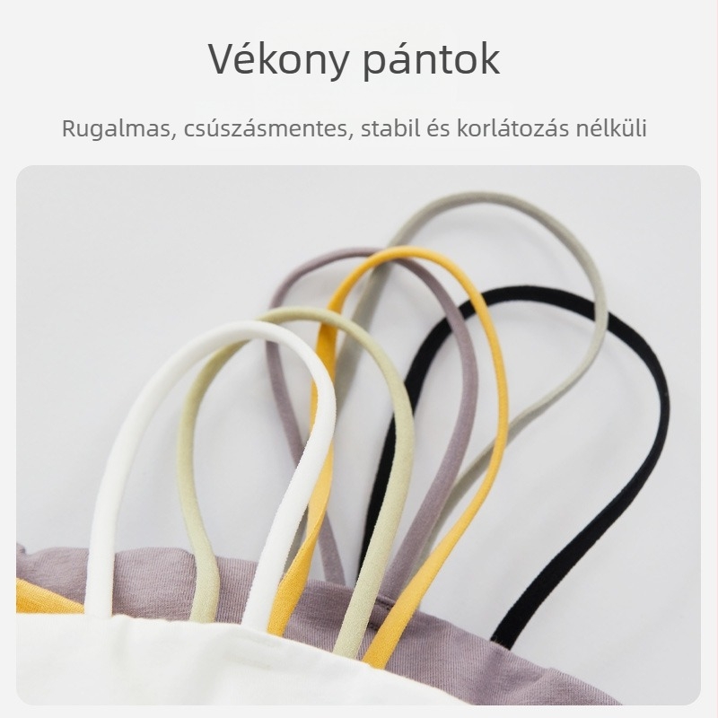 Balett-tánc felső mellpárnával (90% pamut, egyszínű, felnőtt nőknek)
