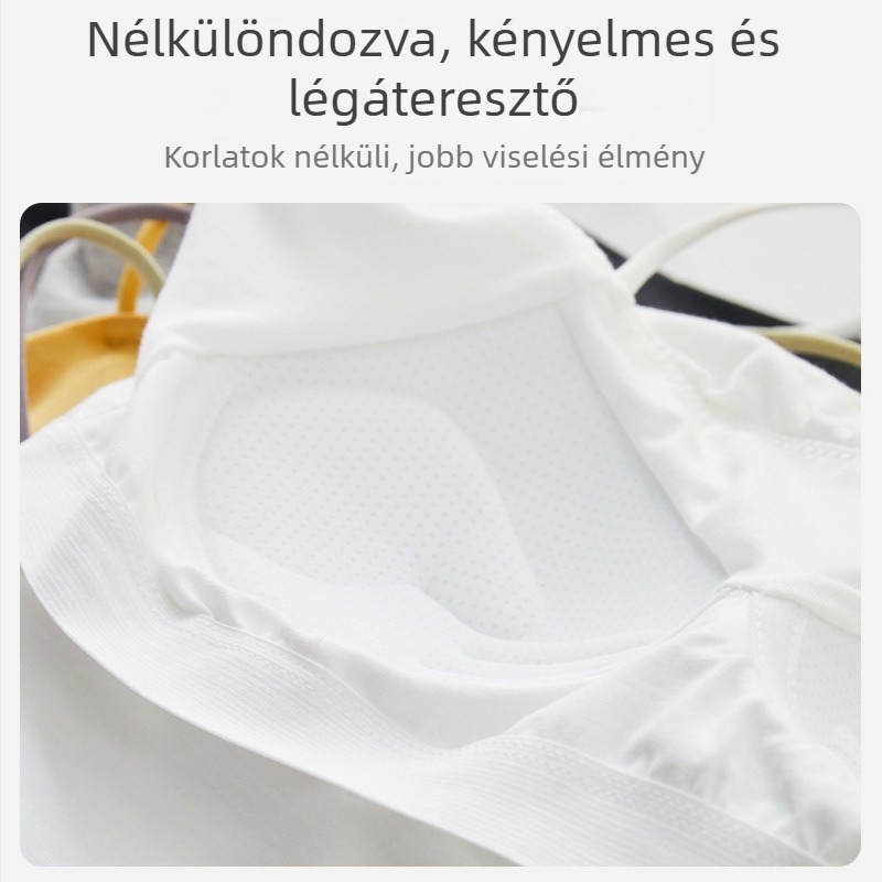 Balett-tánc felső mellpárnával (90% pamut, egyszínű, felnőtt nőknek)