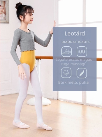 Gyerekek táncruházata: hosszú ujjú meleg kötött felső TR anyagból, PVC 50-70% arányban, kínai stílus, irodalmi retró, 2025 tavasz