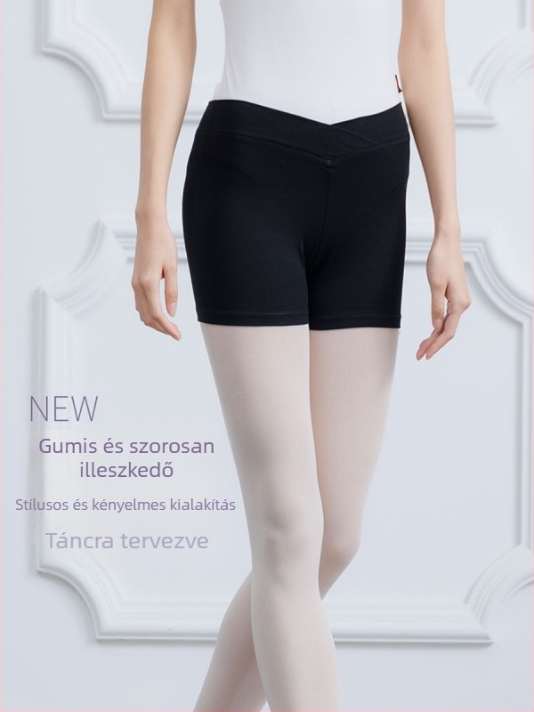Női balett-edző nadrág pamutból, 95% pamut és 5% spandex bélés, egyszínű modell, alkalmas balettre, néptáncra és társastáncra