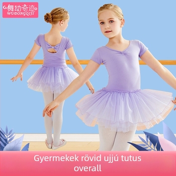 Gyermekek nyári táncruha lányoknak, 94% pamut, fin megmunkálás, édes stílus