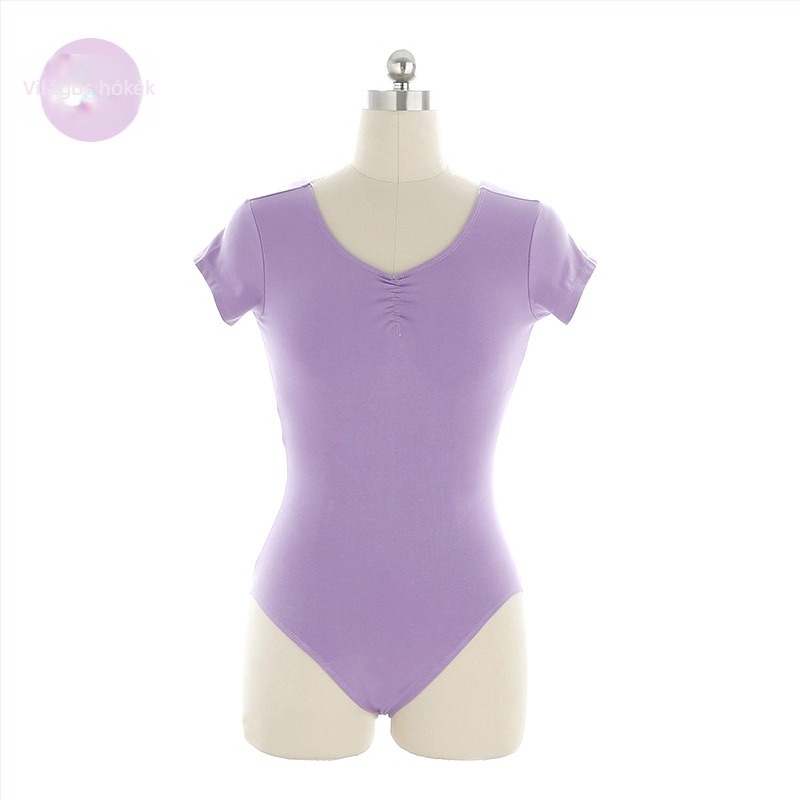 Felnőtt női balettpróba body – modern tánc, pamut-elasztán 95/5, bélés 5% elasztán, tavasz