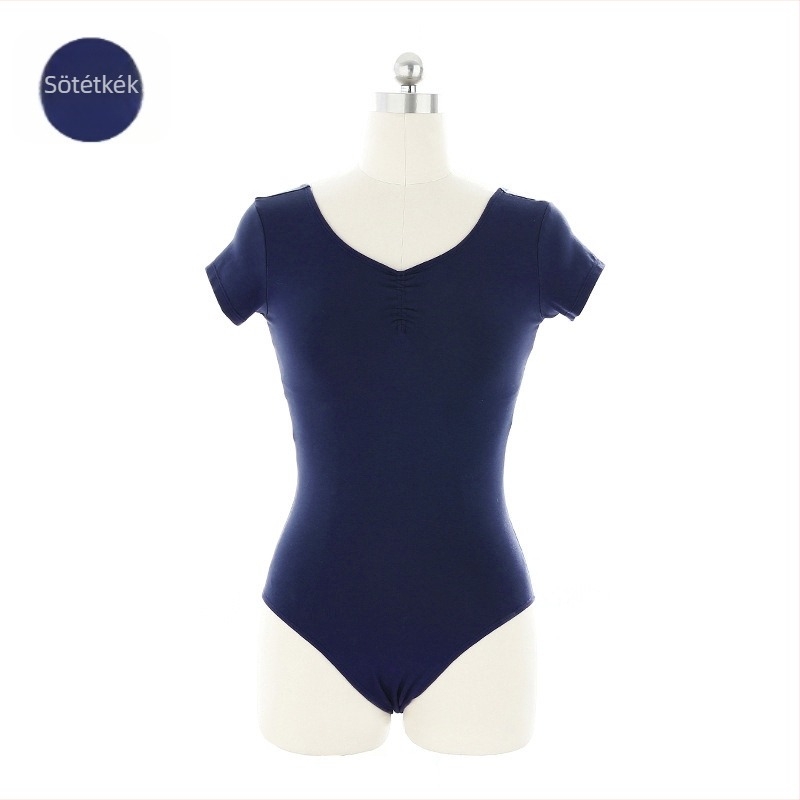 Felnőtt női balettpróba body – modern tánc, pamut-elasztán 95/5, bélés 5% elasztán, tavasz