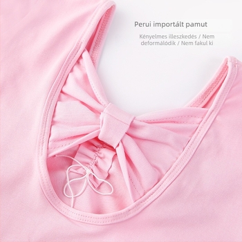 Koreai stílusú pamut balett próba ruhája kislányoknak, 3–8 éveseknek