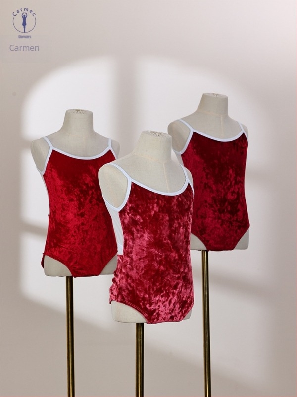 Gyerek tornagyakorlat ruhája – gyémánt bársony, hálós hát, keresztezett hátsó, teljes bélés, rejtett gombokkal, Kmq-2521, 80% poliészter