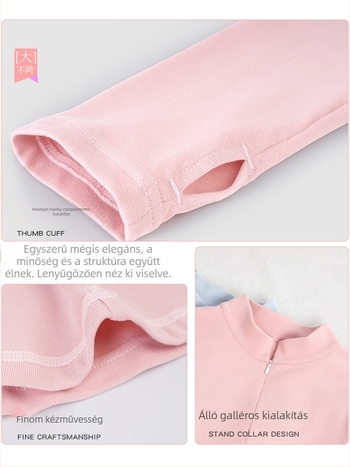 Modern táncgyakorló kabát cipzárral és álló gallérral, hosszú ujjú, felnőtt nőknek — külső: 92% pamut; bélés: pamut 8% elasztán