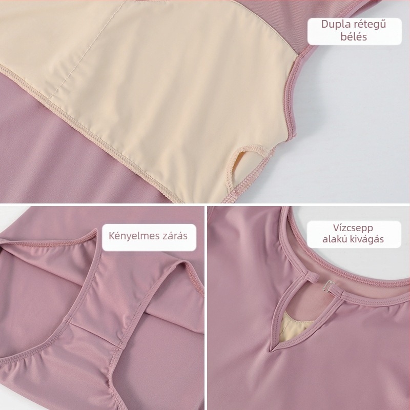 Női balett gyakorló egyrészes ruha – ujj nélküli, nylon 75% anyag, balethez és modern tánchoz, felnőtteknek