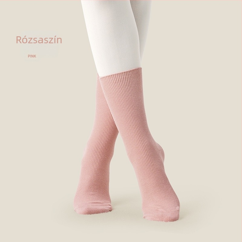 Csúszásmentes tánczokni professzionális nőknek – modern tánc, középmagas szár, háromrészes talppal