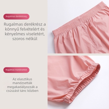 Nylon balett bemelegítő nadrág, laza szabású, minden évszakra, egyszínű, nylon bélésű