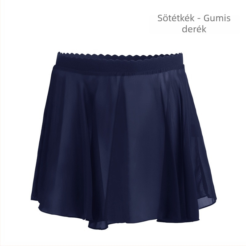 Gyerekeknek szóló balett chiffon gyakorló ruha, elasztikus derékkal, hercegnő stílus