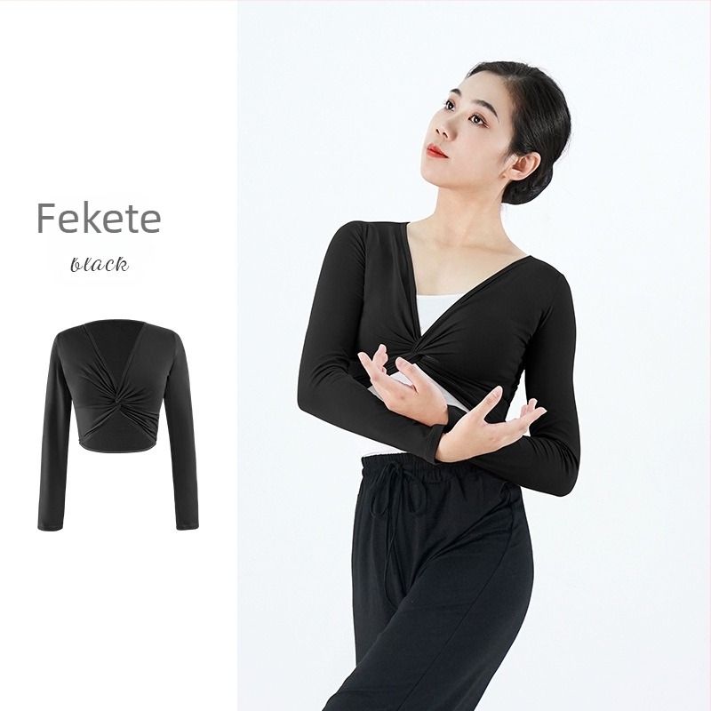 Modern tánc felső felnőtt nőknek — 94% pamut, Spandex bélés, balethez alkalmas