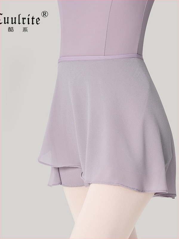Női balett szoknya, egyrészes húzózsinóros tánc szoknya, chiffon, poliészter anyag, 100% poliészter bélés, modern tánc