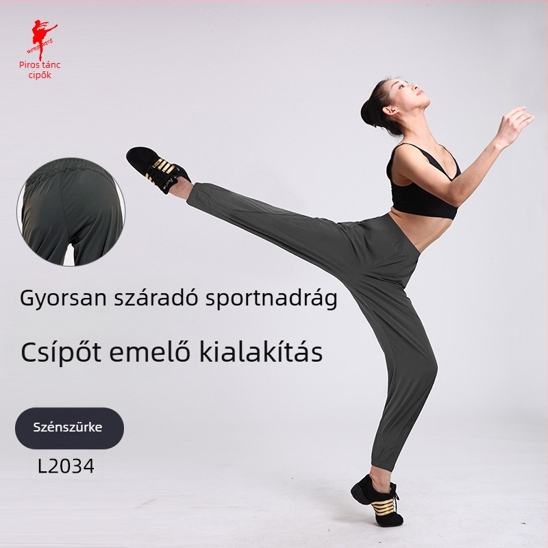 Uniszex balett bemelegítő nadrág, gyorsan száradó nylon keverék, poliészter bélés, modern tánc