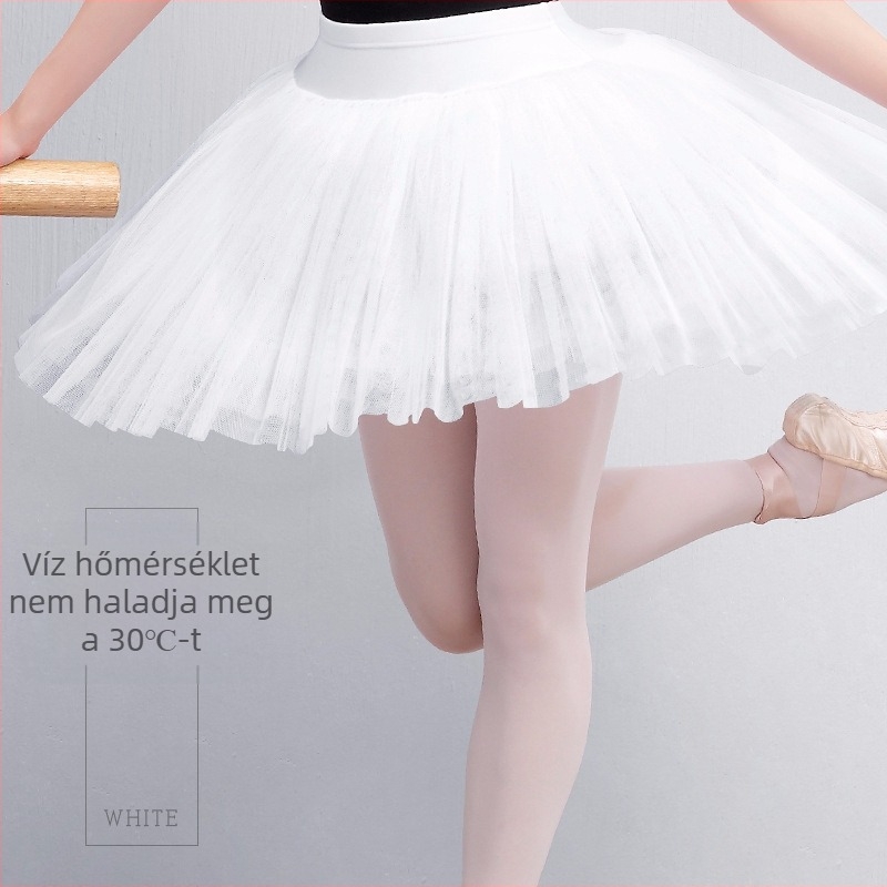 Balettúta szoknya – 7 réteg merev géz anyag, beépített alsónemű, 80% spandex, balethez