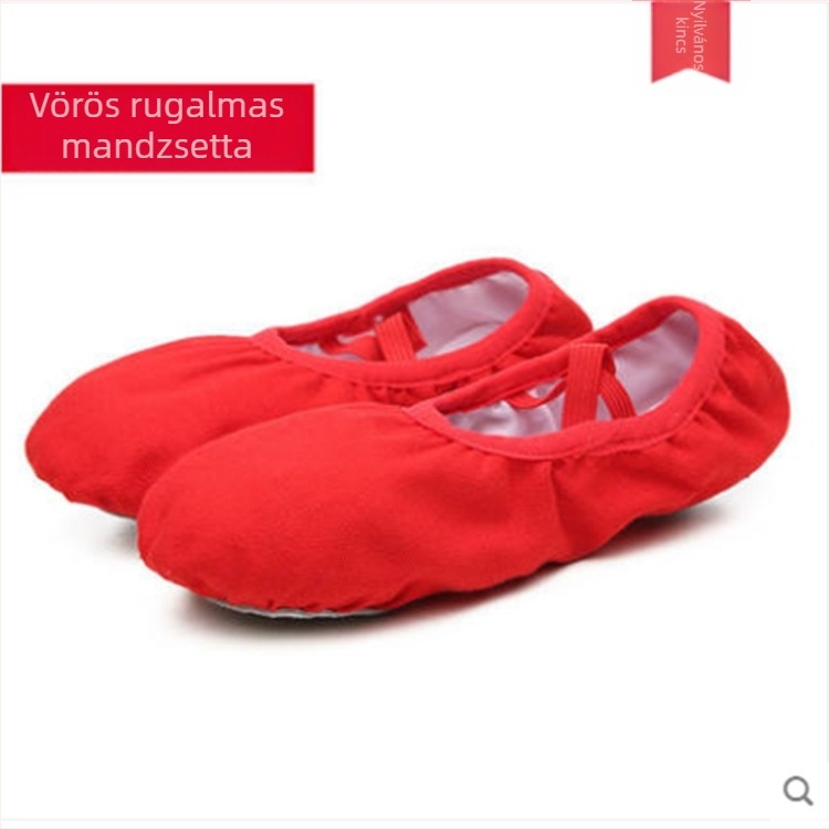 Sansha gyermekek balettcipő, bőr talp, pamut vamp, légáteresztő és könnyű, uniszex