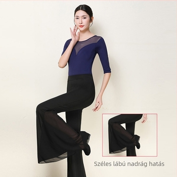 Modern táncruházat felnőtt nők számára, Bamboo Charcoal Fiber anyag, 80% nylon, bélés Bamboo Charcoal Fiber 90% nylon, balett, latin és társastáncokra, edzés.