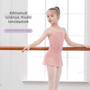 Gyerekeknek való balettleotárd tüll szoknyával nyárra