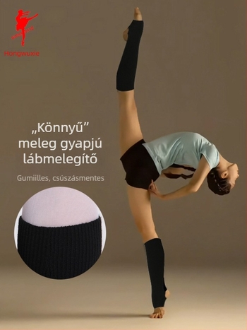 Felnőtt nőknek szóló balett térd- és bokarövidítő készlet, anyag: műgyapjú 50% akril, bélés: 50% akril, alkalmas balethez, drámához, latin és néptánchoz, téli, tavaszi és őszi szezonokra