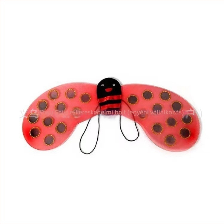 Gyermekek táncjelmez: katica szárnyak, rovar témájú ruházat és tündérpálca; 3–8 éveseknek; Modal anyag hálós szövésű, puha kezeléssel; IP engedély